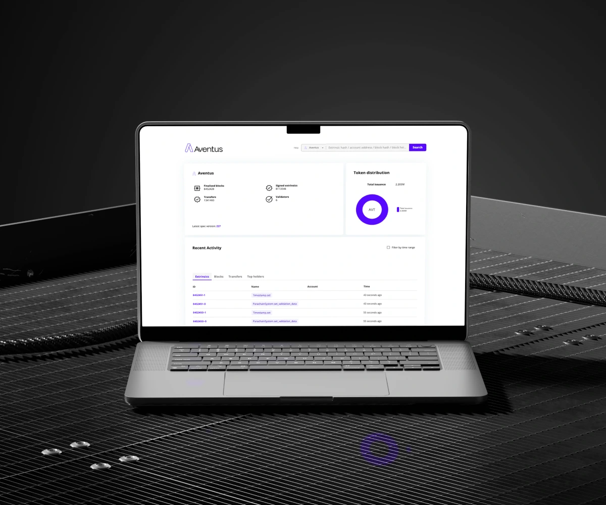 Aventus Block Explorer — explorer.mainnet.aventus.io